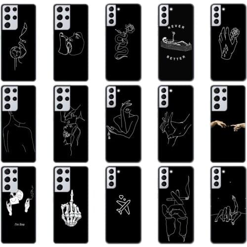 For Samsung Galaxy S21 | S21+ | S21 Ultra 5G Case For Samsung S21 plus Back Phone Cover GalaxyS21 S 21 Silicon Soft TPU Coque