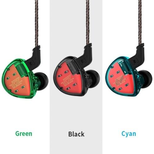 KZ ES4 Colorful BA+DD In Ear 3.5mm Earphone Hybrid Headset HIFI Bass Noise Cancelling Earbuds With Mic Replaced Cable KZ ZS5 ZS6