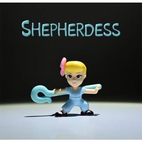 Disney Toy Story 4 Woody Bo Peep 5.5cm Action figure Doll Toy model For Children Gift Cake Topper