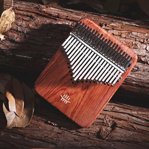 Hluru A 21 keys kalimba Thumb piano xylophone Kevazingo 17key portable keyboard vibraphone Zambian guibourtia Musical instrument