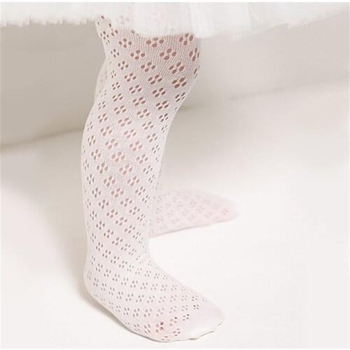 Hot Sale White children tight Mesh Spring Summer Pantyhose For Girl Infant Baby Tights High Quality baby Pantyhose SK160