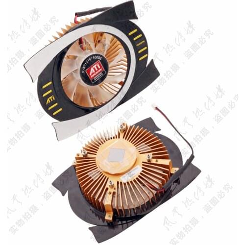 New Original for RADEON HD4770 Graphics Video card cooler fan and heatsink Pitch 43x43 53x53MM