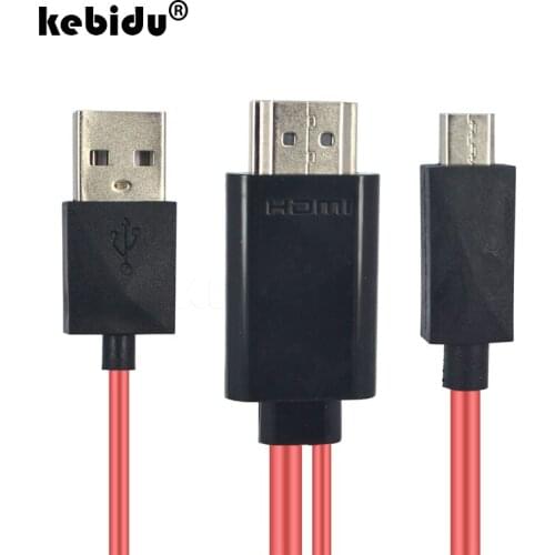 Micro HDMI-compatible to HDMI-compatible Cable 2M Gold Plated Male-Male for HDTV for Song HTC Moto Samsung Galaxy S2 I9100
