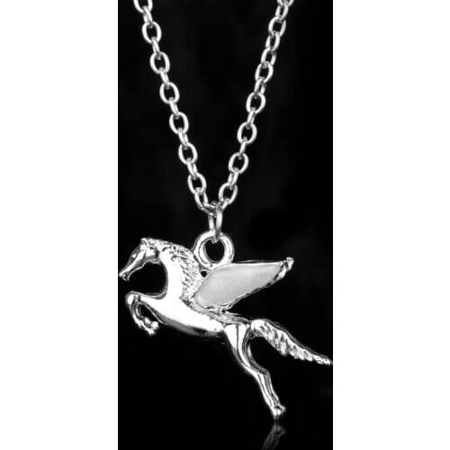 MQCHUN Percy Jackson Luminous Jewelry Necklace Angle Wings Fly Horse Necklace & Pendant Choker Necklace for Women Jewelry-30