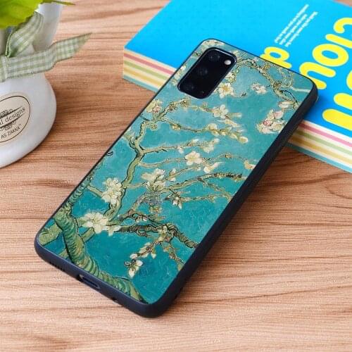 For Samsung Galaxy New Van Gogh Almond Blossoms Wallpaper Soft TPU border Samsung Galaxy Case