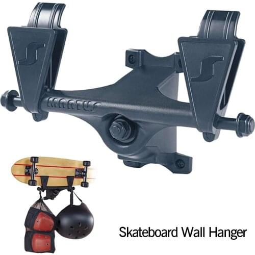 Skateboard Wall Hanger Storage Holder Mount Hanger Hooks Suitable for indoor installation Store scooter helmet hockey sticks