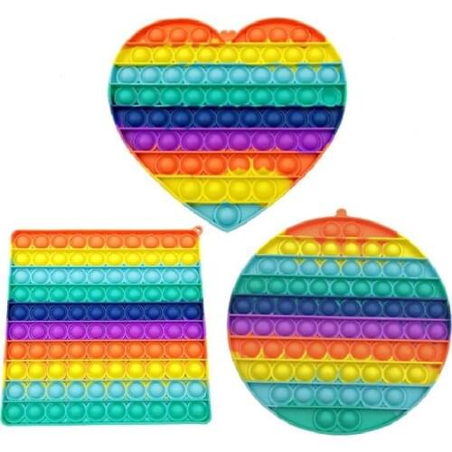 2021 New Variety Big Size Push Bubble Fidget Toys Autism Needs Squishy Stress Reliever Toys Adult Kid Funny Anti-stress Fidget