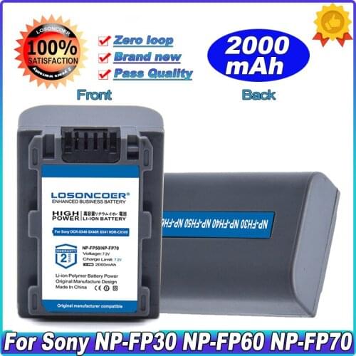 New Battery NP-FP50 NP-FP30 NP-FP50 NP-FP51 NP-FP60 NP-FP70 NP-FP71 NP-FP90 NP-FP91 For SONY SR10E SR11E SR12E SR42E SR45E SR46E