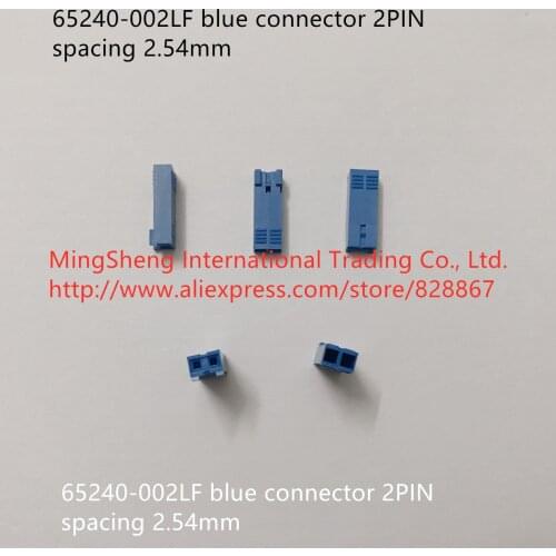 Original new 100% 65240-002LF blue connector 2PIN spacing 2.54mm