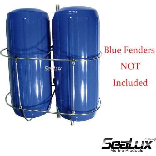 Sealux Double Fender Holder Small size for fender size under 7" for Marine Boat Yacht Fishing