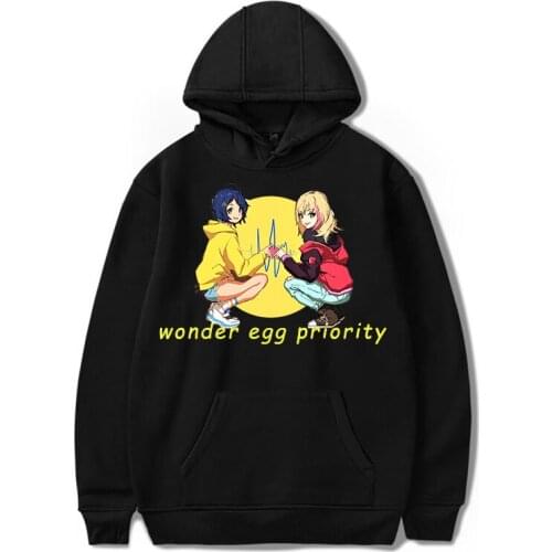 Anime Wonder Egg Priority Hoodie For Women Kawaii leisure Streetwear Casual Oversized Pullover Clothes Hooded Coat Sweatshirts