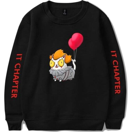 Horror joker Sweatshirts Women Winter New printed casual round neck Pullovers Horror joker fashion Plus Size clothes