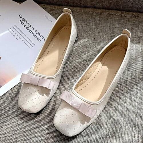 Womens Flat Shoes Square Toe Soft Ladies Fashion Loafers Slip On Women Moccasin Casual Comfortable Female Footwear