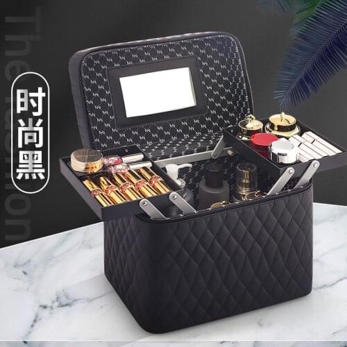 High Quality Makeup Case Travel Big Capacity Organizer Bag For cosmetics Professional makeup pouch Multi Storey makeup bag woman