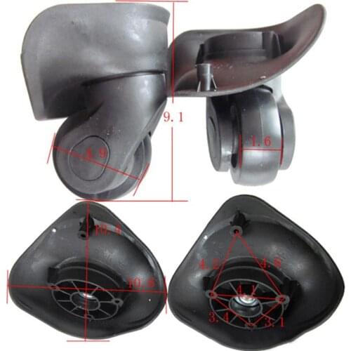 Replacement Luggage Wheels for suitcases Repair Hand Spinner Caster Wheels Parts Trolley Replacement Rubber A08