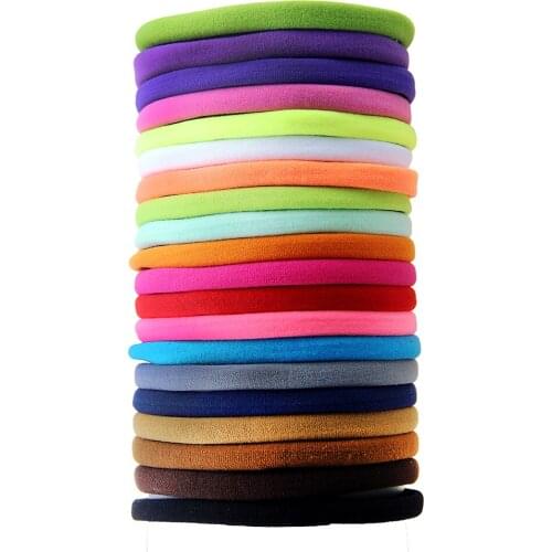 10pcs Nylon Headband Elastic Hairband Width Vintage Head Wrap Boutique Band Accessories Headwear Fashion Hair Accessories