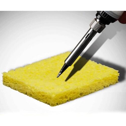 10pcs Yellow Cleaning Sponge Cleaner For Enduring Solder Welding Station Electric Soldering Iron Tips Clean Sponge Repair Tools