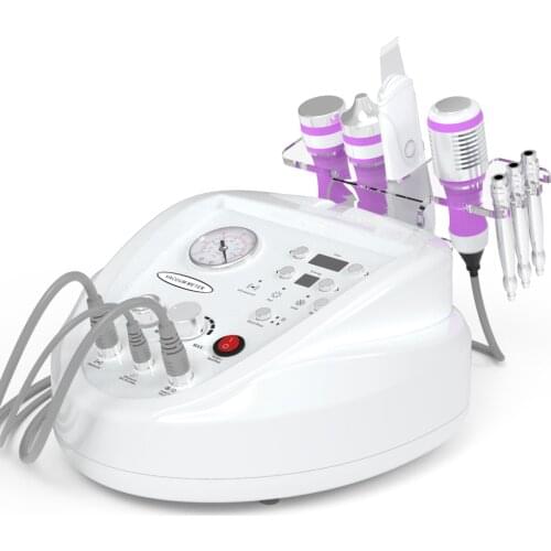 5 IN 1 Portable Microdermabrasion skin whiten Ultrasonic cavitation Facial Skin care Skin Scrubber beauty Machine