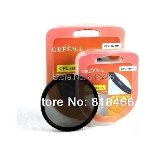 77mm GREEN L CPL Circular Polarizing lens filter for Canon Nikon 70-200,24-70,24-105 77mm lens
