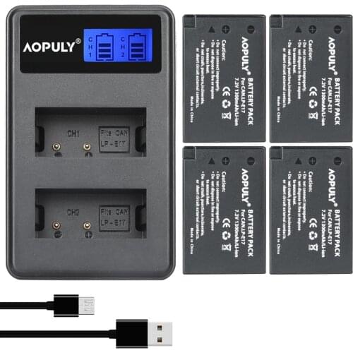 LP-E17 LPE17 LP E17 1040mAh Rechargeable Battery and Charger for Canon For EOS M3 M5 750D 760D T6i T6s 8000D Kiss X8i