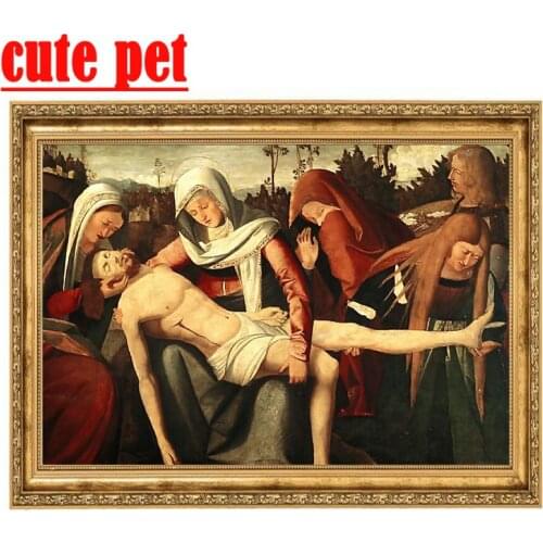 Jesus Full Diamond Embroidery ReligionDiy Diamond Painting Cross Stitch Needlework Square round Diamond Mosaic Pattern Wallpaper