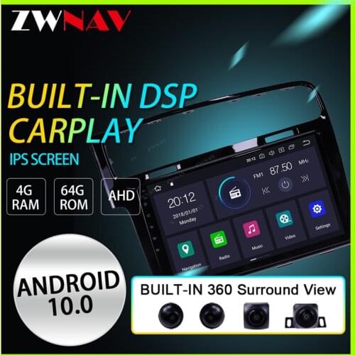 ZWNAV Android 10 PX6 Car Radio for VW Volkswagen Golf 7 VII 2014-2018 RDS DSP Multimedia Video Players GPS Navigation Head Unit