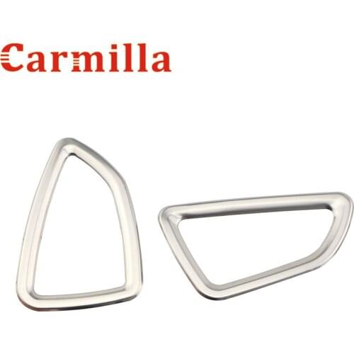 Carmilla 2X Car-Styling Front Air Vent Trim Air Vent Outlet Cover Sticker Case for Hyundai Tucson 2015 2016 2017 Car Accessories
