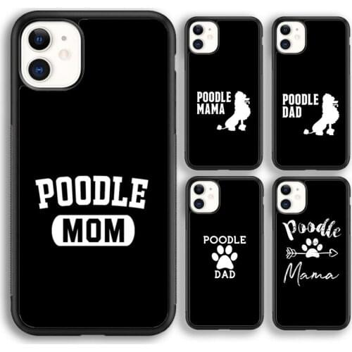 Krajews Awesome Poodle Dad Mom Grandma Soft Phone Case For iPhone 5s 6s 7 8 plus X XR XS 11 12 pro max Samsung Galaxy S8 S9 S10