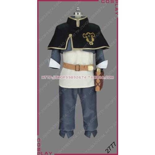 Black Clover Kingdom Magic Knight Black Bull Squad Grimoire Asta Uniform Outfit Cosplay Costume S002