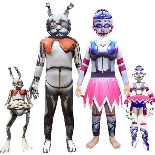 Girls Fantasia Mardi Gras Cosplay Costume Battle Royale Jumpsuits Carnival Party Clothes Halloween Costumes for Kids