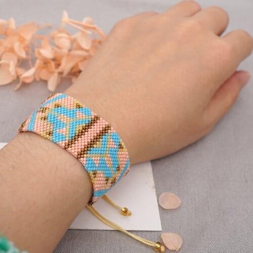Go2boho Miyuki Bracelet For Girlfriend Best Gift Luxury Jewelry Beaded Bracelets Women Handmade Beads Woven Pattern Jewellery