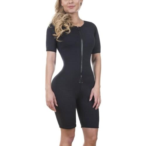 Shapewear Neo Sweat Slimming Sauna Full Body Suit Sports Neoprene With Sleeves Shaper Redu Weight Loss Gym Aerobics Spa Shapers