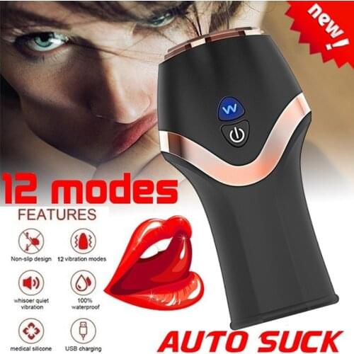 Penis Delay Trainer Vibrator Masturbation Cup Device Glans Stimulate Massager Sex Toys for Man Male Penis Enlarger Pump adult