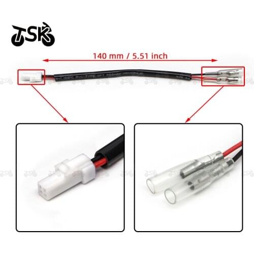 Turn Signal Marker Wire Adapter Plug Connectors for KTM 125 200 250 690 790 990 DUKE SMC/SMC-R Connector 2 Power Cords