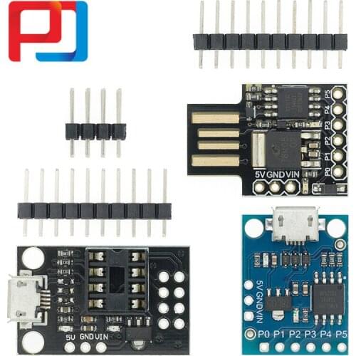 10PCS Blue Black TINY85 Digispark Kickstarter IIC I2C USB Micro Development Board PULAR ATTINY85 module for Arduino