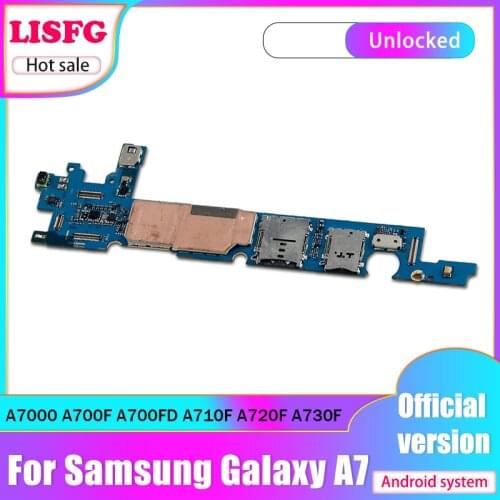 Unlocked For Samsung Galaxy A7 A7000 A700F A700FD A710F/FD A720F/FD A730F Motherboard With Android System Logic Board mainboard