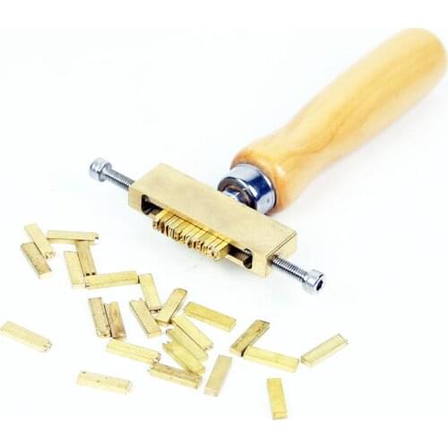 RCIDOS Hand Fire heat up Brass letters Hot foil Stamping tools,Romantic book side arc stamping foil transfer print coding tools