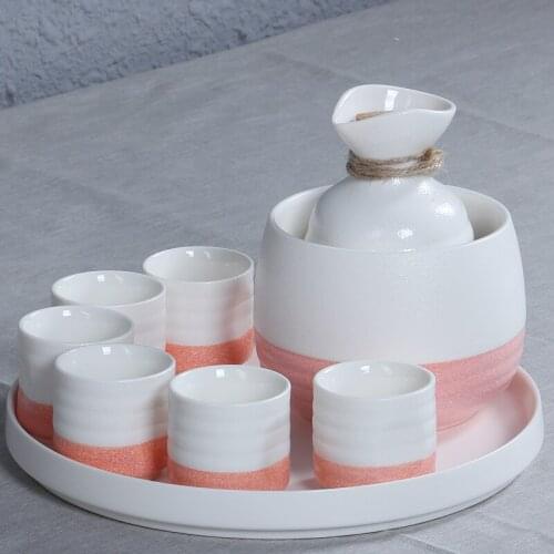 Modern Simple Sake Cups Set Wine-stopper Personalized Mini Round Mens Gift Set Luxury Bidones De Agua Wine Bar Decoration EC50JJ