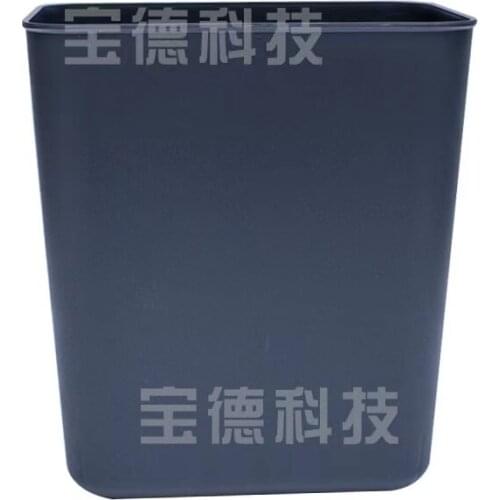Thickened square trash can, lidless plastic garbage can for commercial toilet in guest room of domestic hotel