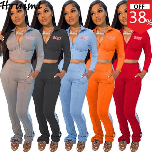 Women Tracksuit 2 Piece Set Solid Color Letter Printing Sweat Suits Women Fitness Tracksuit Skinny Fashion Short Outfit Tops