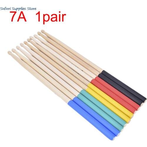 1 Pair 7A Maple Drumsticks Wood Drum Sticks Multiple Color Options Drums Accessories Musical Instruments