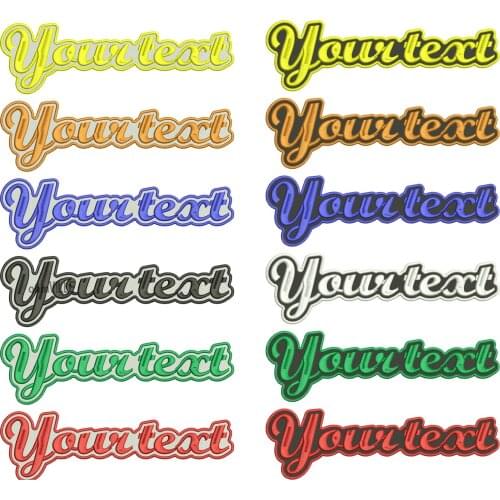 1 PC 10 inches wide CUSTOM Your text MOTORCYCLE EMBROIDERED MC ROCKER PATCH BIKER VEST CUT