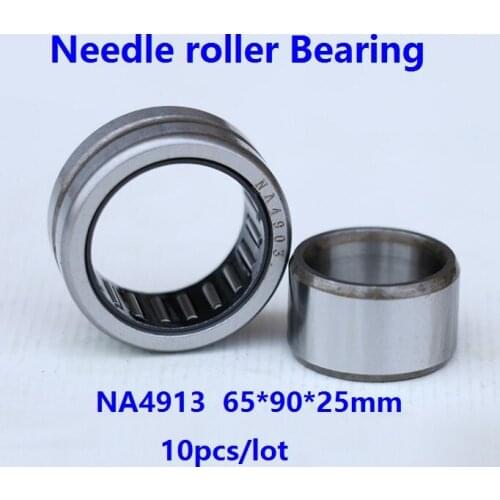 10pcs/lot NA4913 65×90×25mm Heavy duty Needle roller Bearing Inner ring needle roller bearings 65*90*25mm
