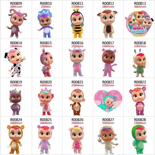 30pcs/lot Cartoon chracter Resin Flat Back for Hair Bows Planar Crafts for DIY Decoration