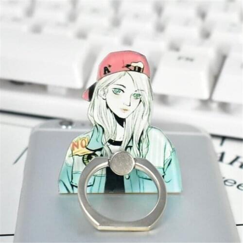 360 Degree Pretty Girl Finger Ring Smartphone Stand Holder Mobile Phone Holder For iPhone Xiaomi All Phone