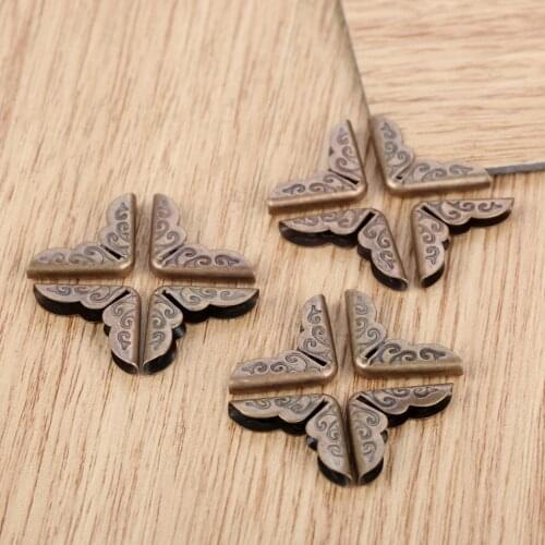 50Pcs Furniture Jewelry Box Corner Protectors Book Corner Scrapbooking Photo Albums Menus Corner Protector Decorative Bracket