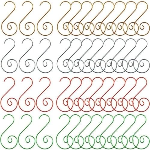 80Pcs Christmas Ornament Hooks,S-Shaped Hangers Hook for Xmas Party Decorations Wedding DIY Crafts Hanging Jewelry Gift