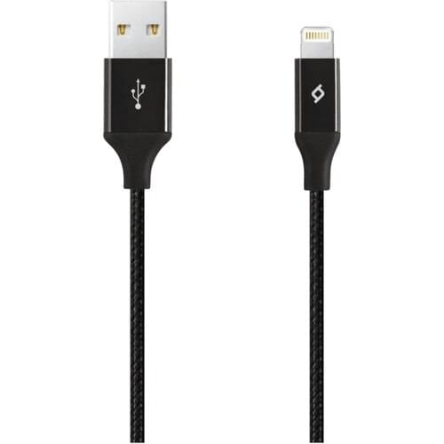 TTec Alumicable XL Lightning Charger and Data Cable Black-2 mt