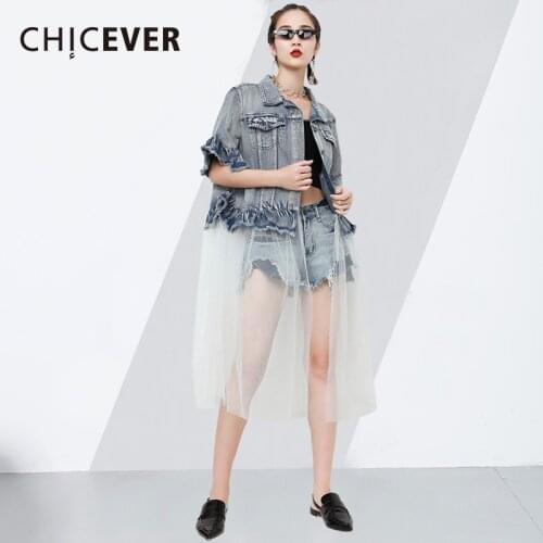 Женские летние куртки CHICEVER China At AliExpress