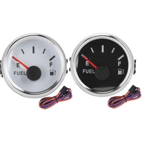 52mm/2in Fuel Oil Tank Level Gauge 0-190ohm Signal Pointer Meter for Marine Boat Car